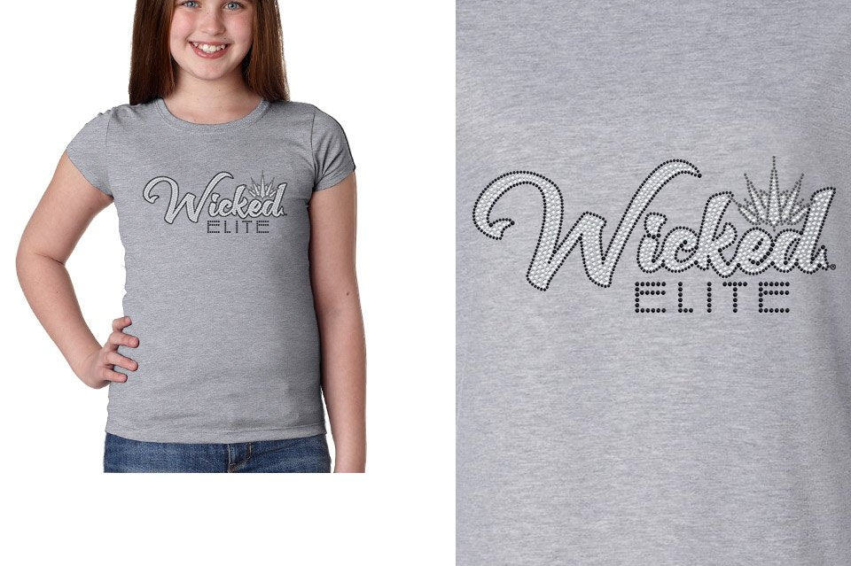 Rhinestones Wicked Elite Girls' Princess T-Shirt