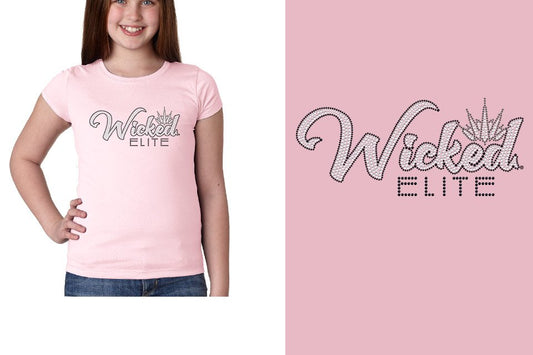Rhinestones Wicked Elite Girls' Princess T-Shirt