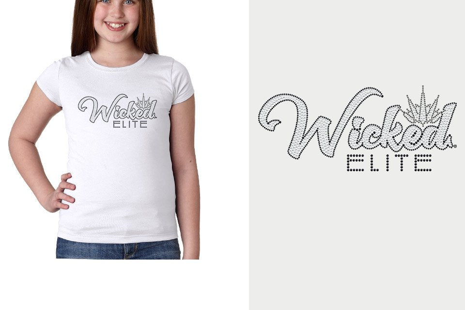 Rhinestones Wicked Elite Girls' Princess T-Shirt