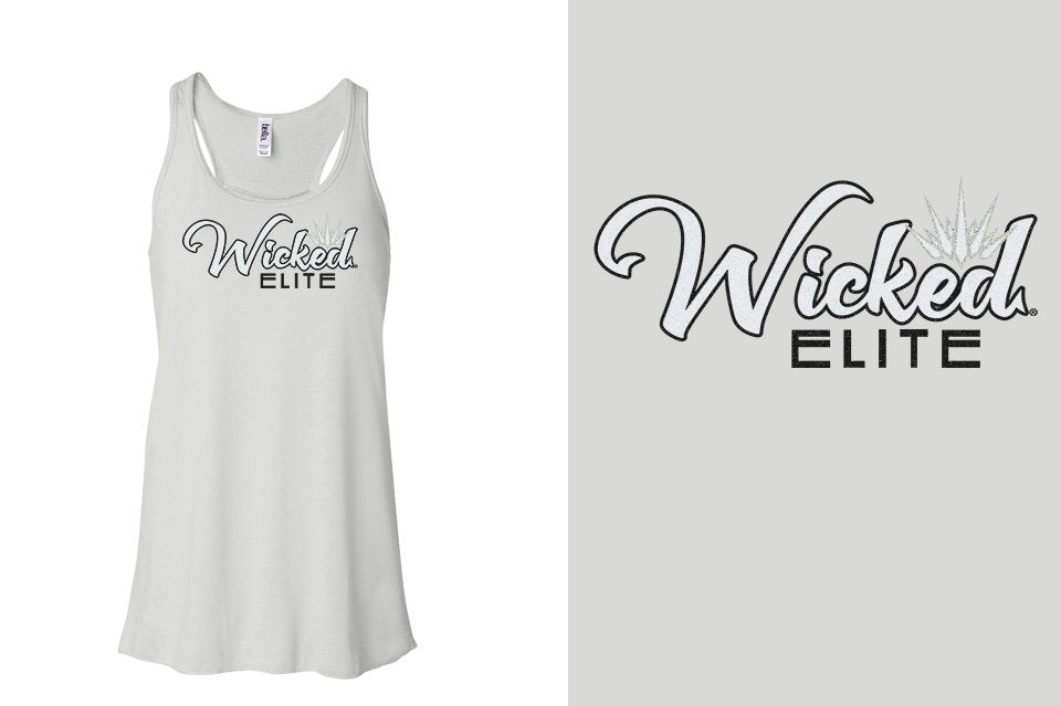 Wicked Elite Glitter Youth Flowy Racerback Tank
