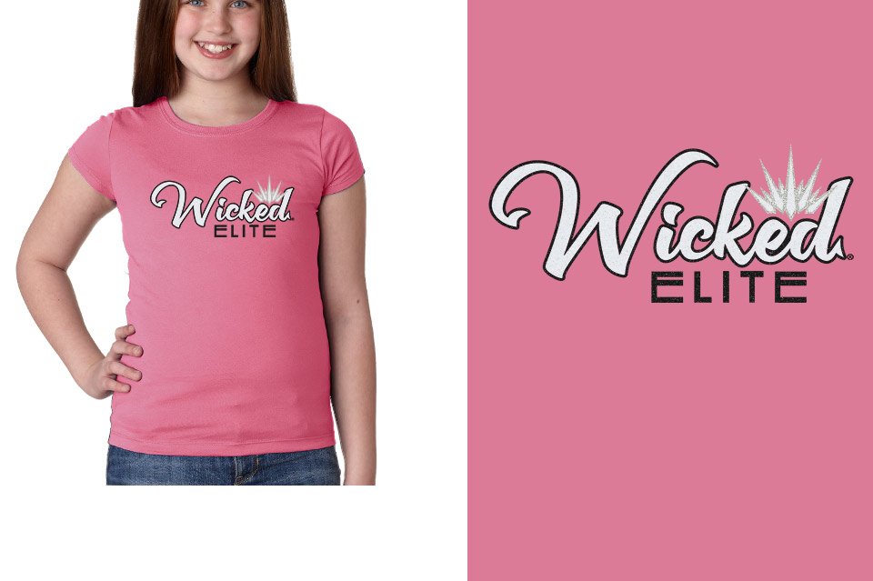 Wicked Elite Glitter Girls' Princess T-Shirt
